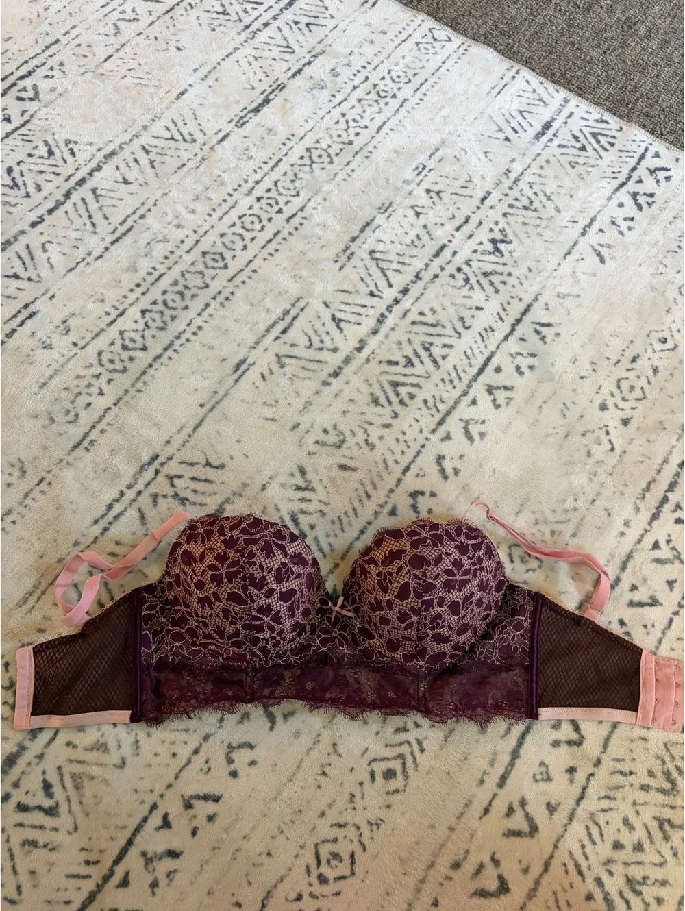 Victoria's Secret Dream Angels Padded Demi Bra 32DDN